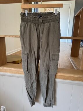 Olive Green Cargo Jogger Pants - Abercrombie